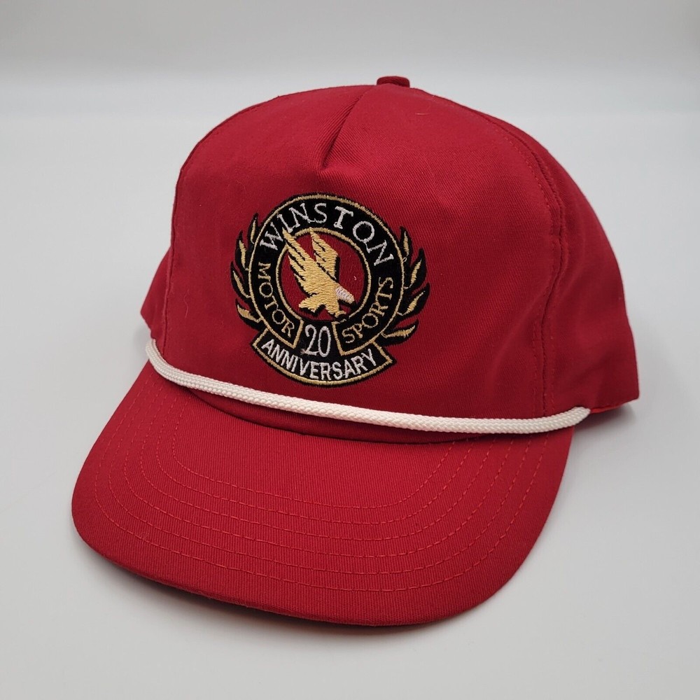 Vintage Winston Motor Sports 20 Anniversary Snapback Trucker Hat Cap Made In USA